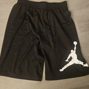 Jordan Kids Black Shorts with White Jumpman